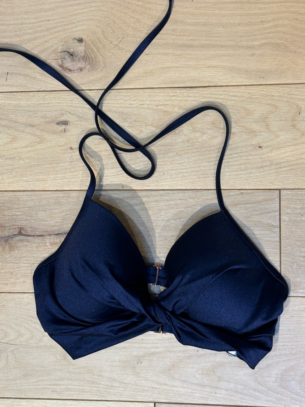 Shade & Shore Navy Blue Bikini Top 34C